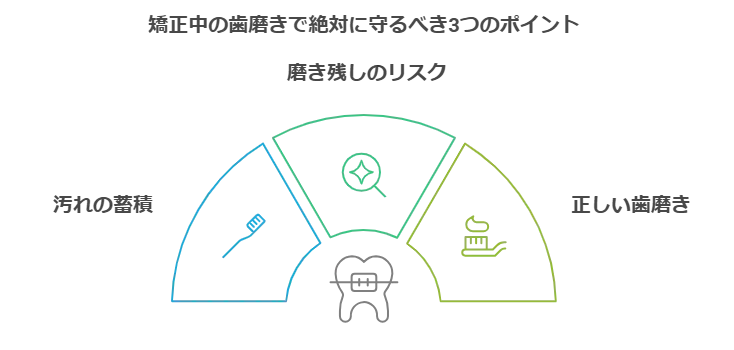 矯正中の歯磨きで絶対に守るべき3つのポイント